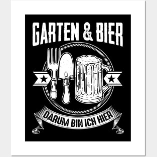 Garten Und Bier Gärtner Lustig Geschenk Posters and Art